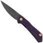 Afbeelding voor Real Steel Valore 7091PB Blackwashed Nitro-V, Purple G10, zakmes, Poltergeist design