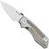 Image pour Real Steel Delta 2600, 7101G Stonewased S35VN, Titanium Green Micarta Inlay, couteau de poche