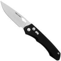 Afbeelding voor Real Steel Griffin Pro 7131BS Satin 14C28N, Black G10, zakmes, Carson Huang design