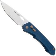 Real Steel Griffin Pro 7131DM Stonewashed 14C28N, Denim Micarta, zakmes, Carson Huang design