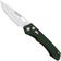 Image for Real Steel Griffin Pro 7131GM 14C28N, Green Micarta, pocket knife, Carson Huang design