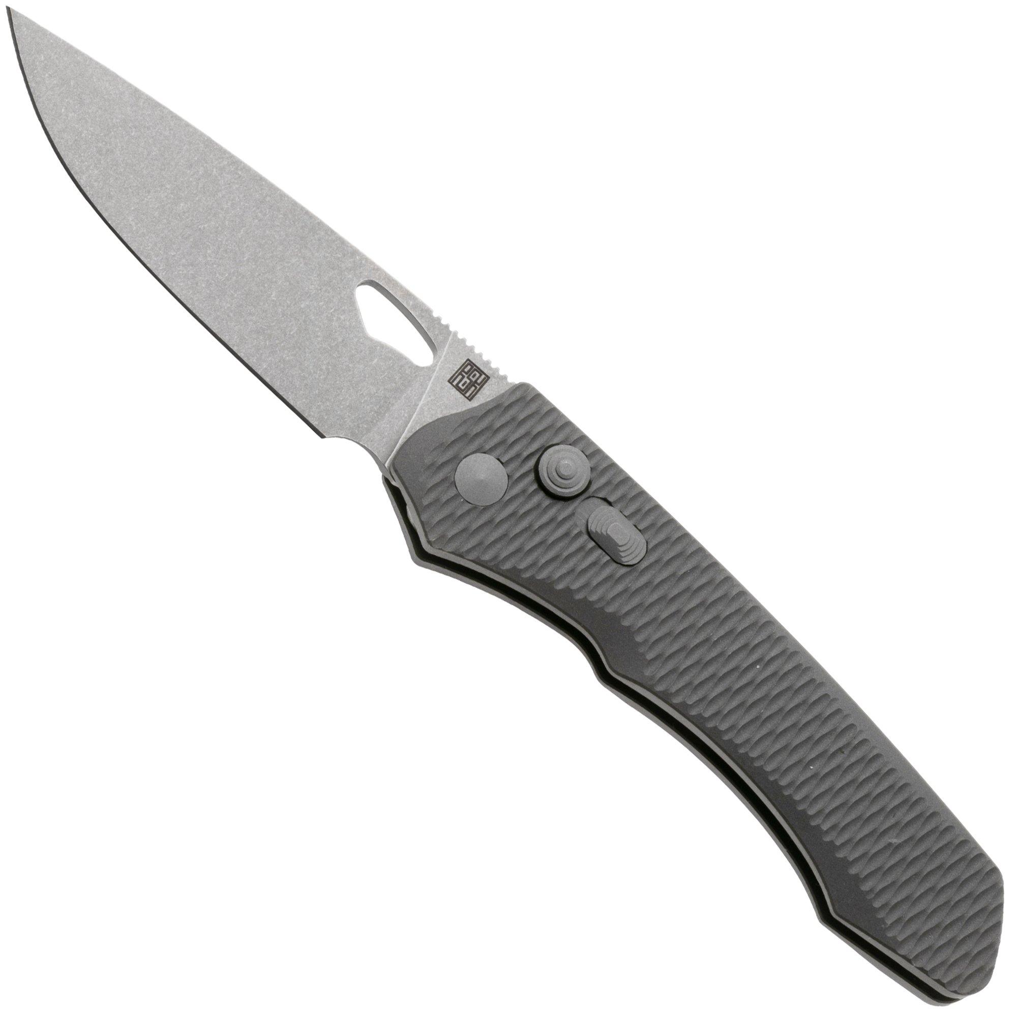 Nóż składany Real Steel Griffin Ultimatum 7131T2 Stonewashed Vanax, Titanium