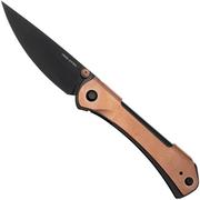 Real Steel SYLPH 7141GB, Black Nitro-V, Rose Gold Hardware Taschenmesser, Poltergeist Design