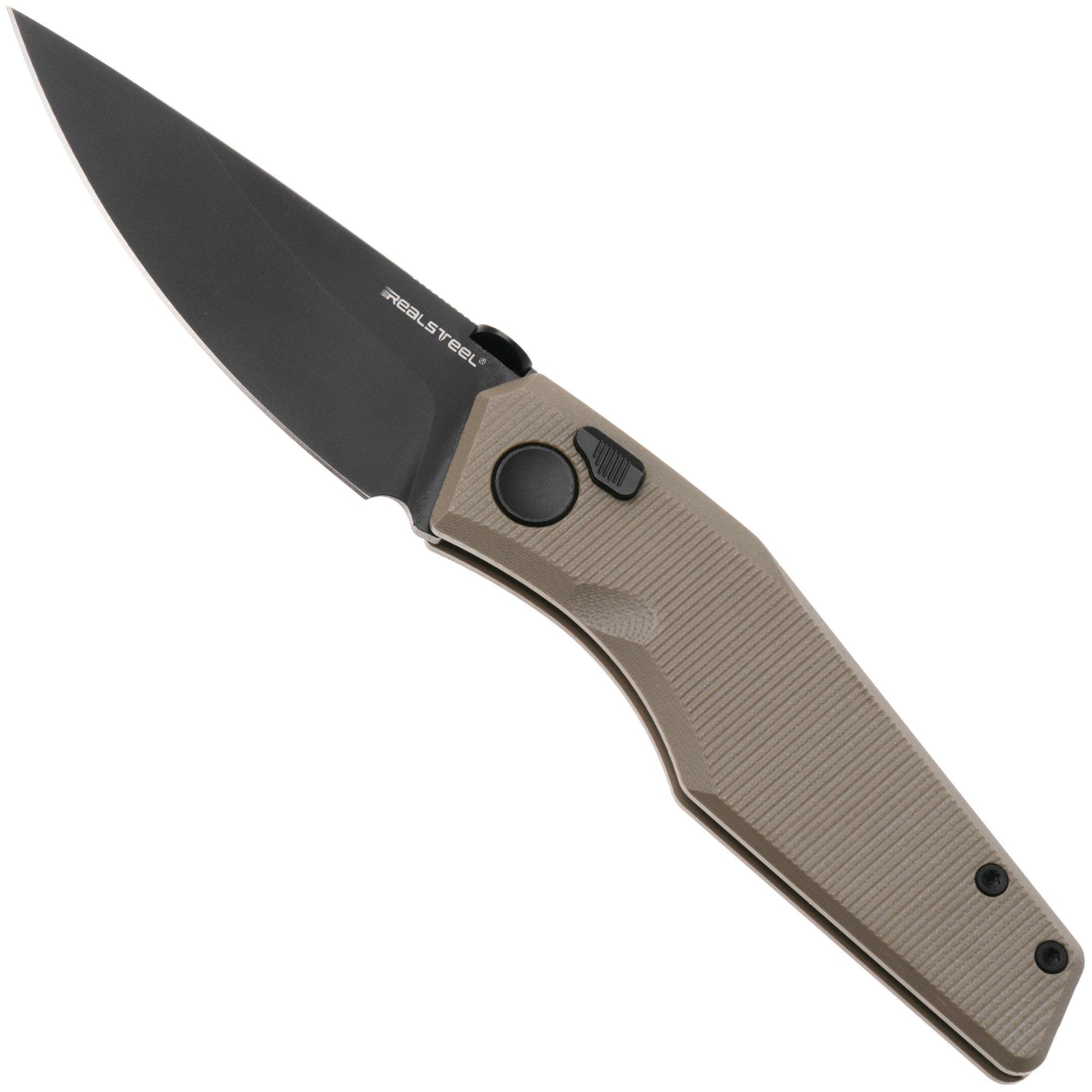 Real Steel Spectrum 7142CB Black PVD Nitro-V, Coyote G10, Knivesandtools Exclusive zakmes, Jakub Wieczorkiewicz design