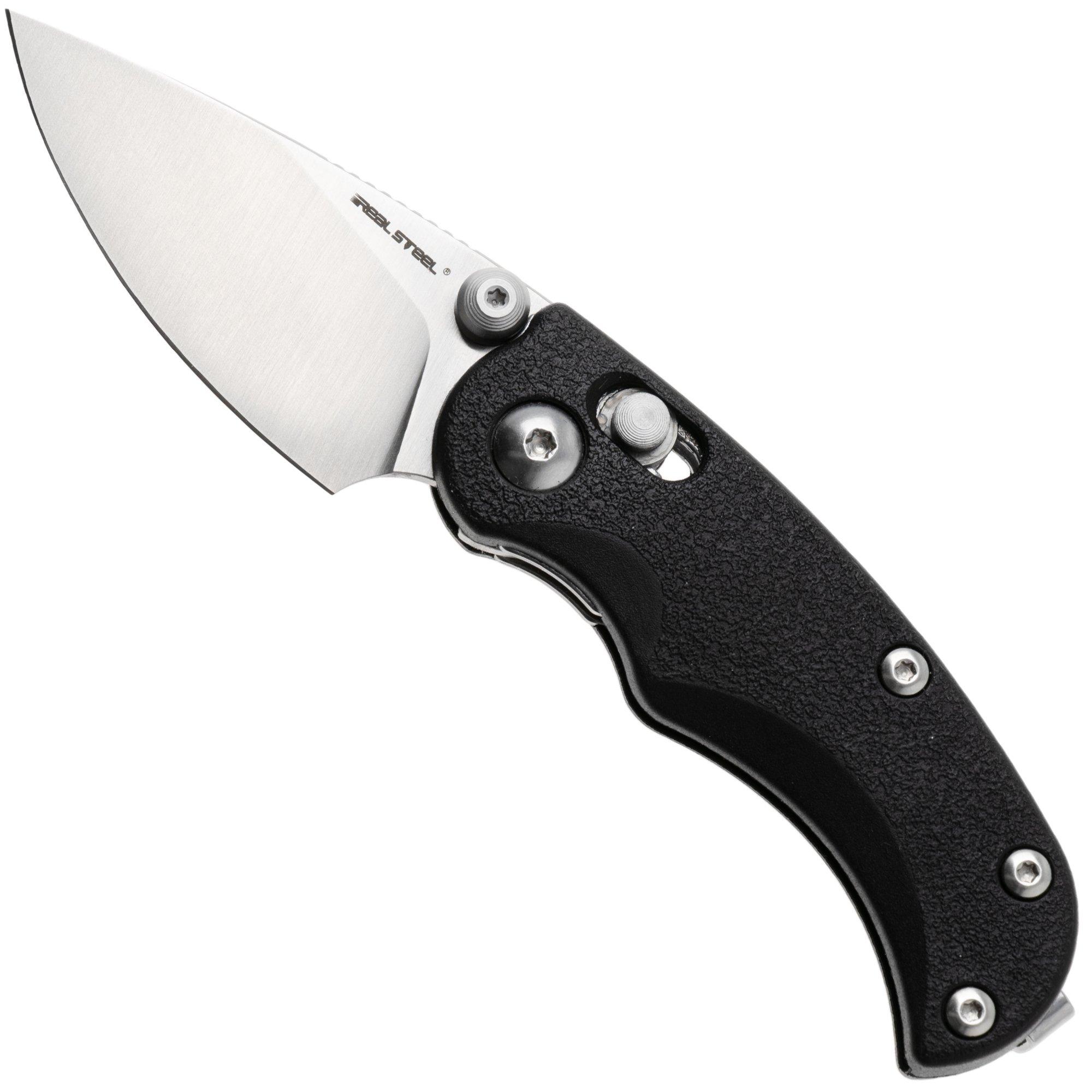 Real Steel Esca 7181SB Satin 12C27, Black GFN, zakmes, Jakub Wieczorkiewicz design