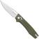 Afbeelding voor Real Steel VENA 7191SG, Stonewashed Nitro-V, Green G10 zakmes, Poltergeist Design