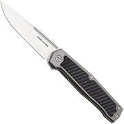 Real Steel Rokot Premium 7645B Satin S35VN, Titanium Black G10 Inlay, zakmes