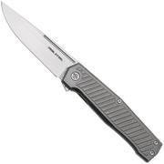 Real Steel Rokot 7645P Premium Frame Lock Flipper, Satin S35VN, Titanium, couteau de poche 