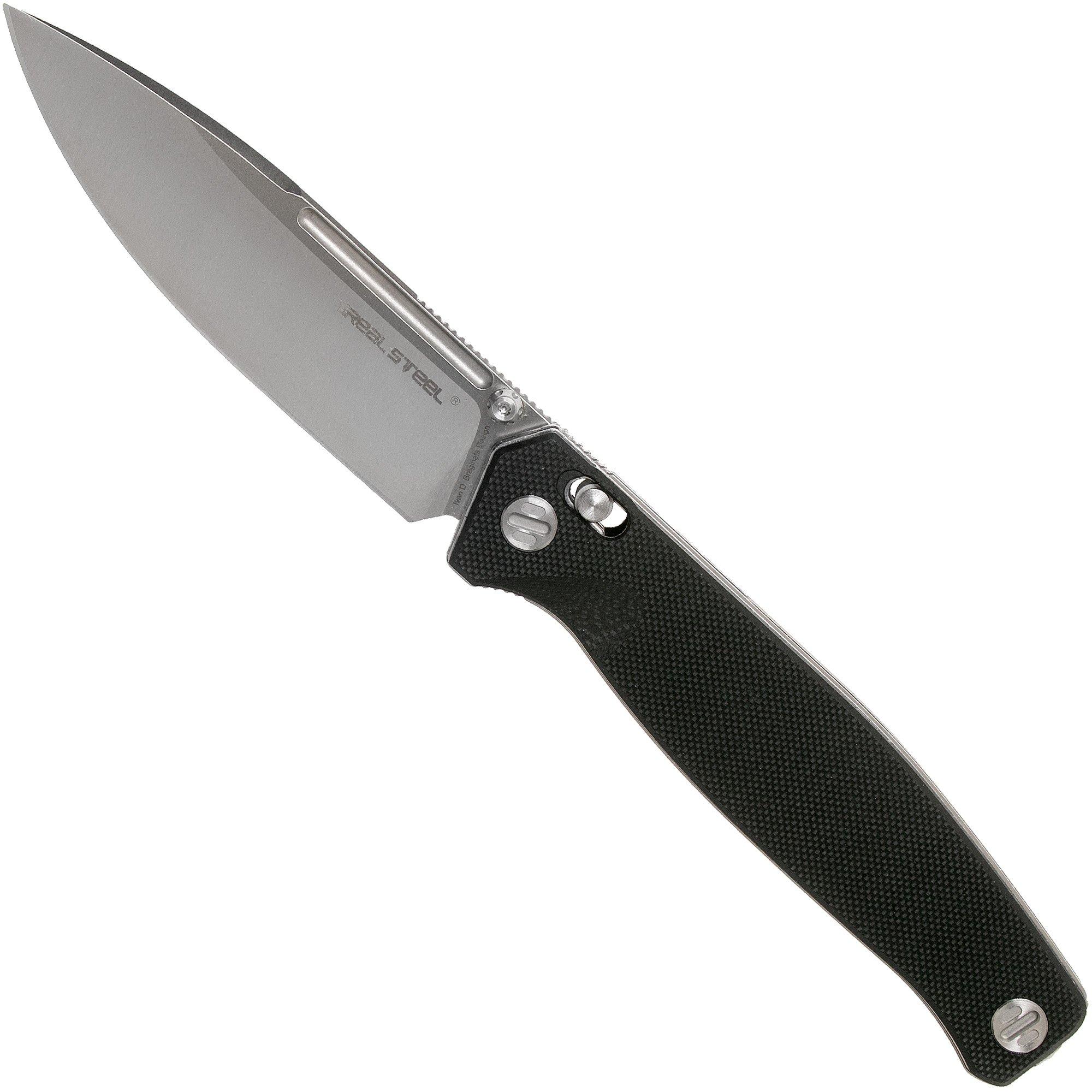 Nóż składany Real Steel Huginn 7651 Black G10