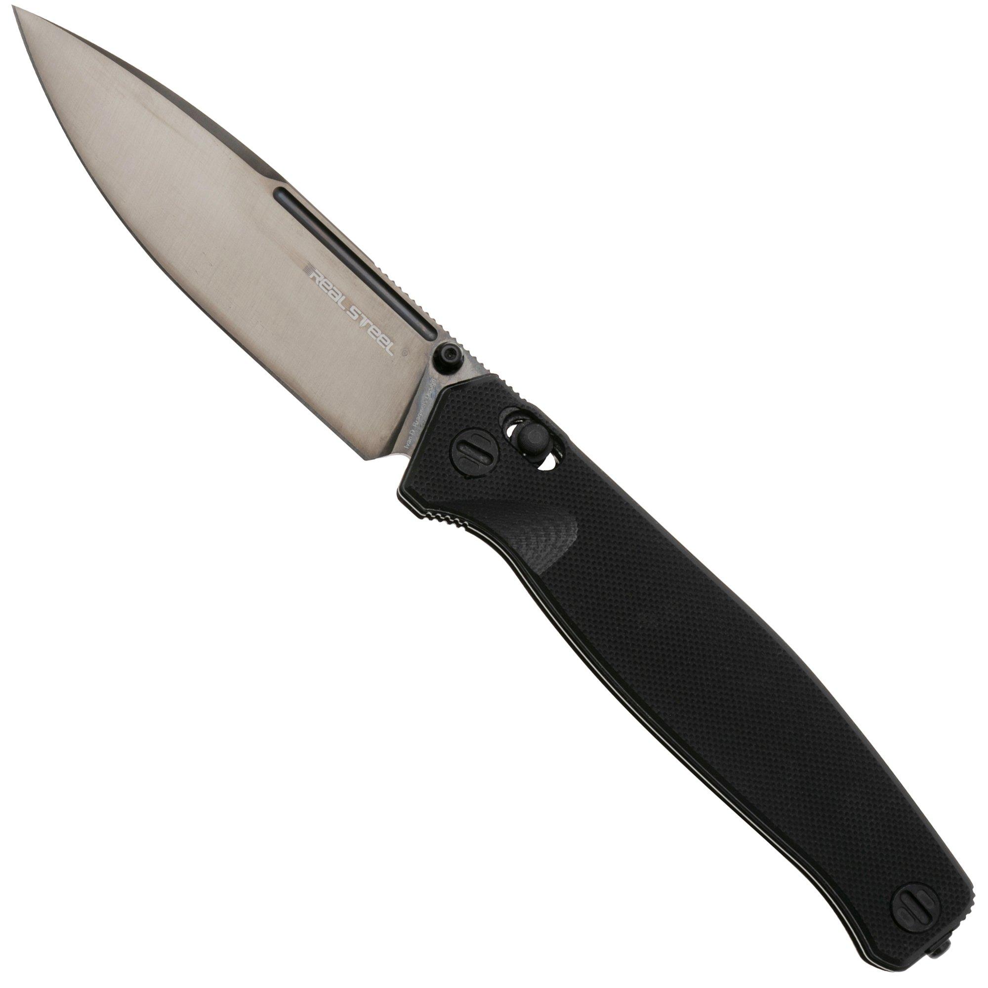 Real Steel Huginn Ultra 7654BB, Black S35VN, Black G10 zakmes, Ivan Braginets design