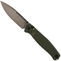 Bild für Real Steel Huginn Ultra 7654BG, Black S35VN, OD Green G10 Taschenmesser, Ivan Braginets Design