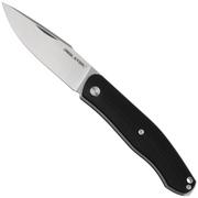 Real Steel Serenity 7681B Satin, Black G10, couteau de poche slipjoint, Ivan Braginets design