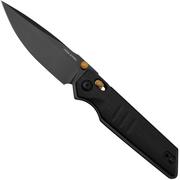 Real Steel Sacra, 7711BB Black G10, Blackwashed K110 coltello da tasca