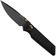 Image for Real Steel Sacra, 7711BB Black G10, Blackwashed K110 pocket knife