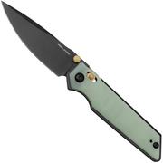  Real Steel Sacra, 7711NB Natural G10, K110 Black, pocket knife 