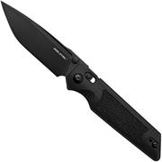 Real Steel Sacra TAC 7712B, K110 Plain Black G10, pocket knife
