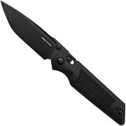 Real Steel Sacra TAC 7712B, K110 Plain Black G10, Taschenmesser