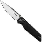 Nóż składany Real Steel Sacra Pro 7714BS Stonewashed Böhler K110, Black G10