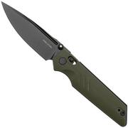 Nóż składany Real Steel Sacra Pro 7714GB PVD Böhler K110, Green G10