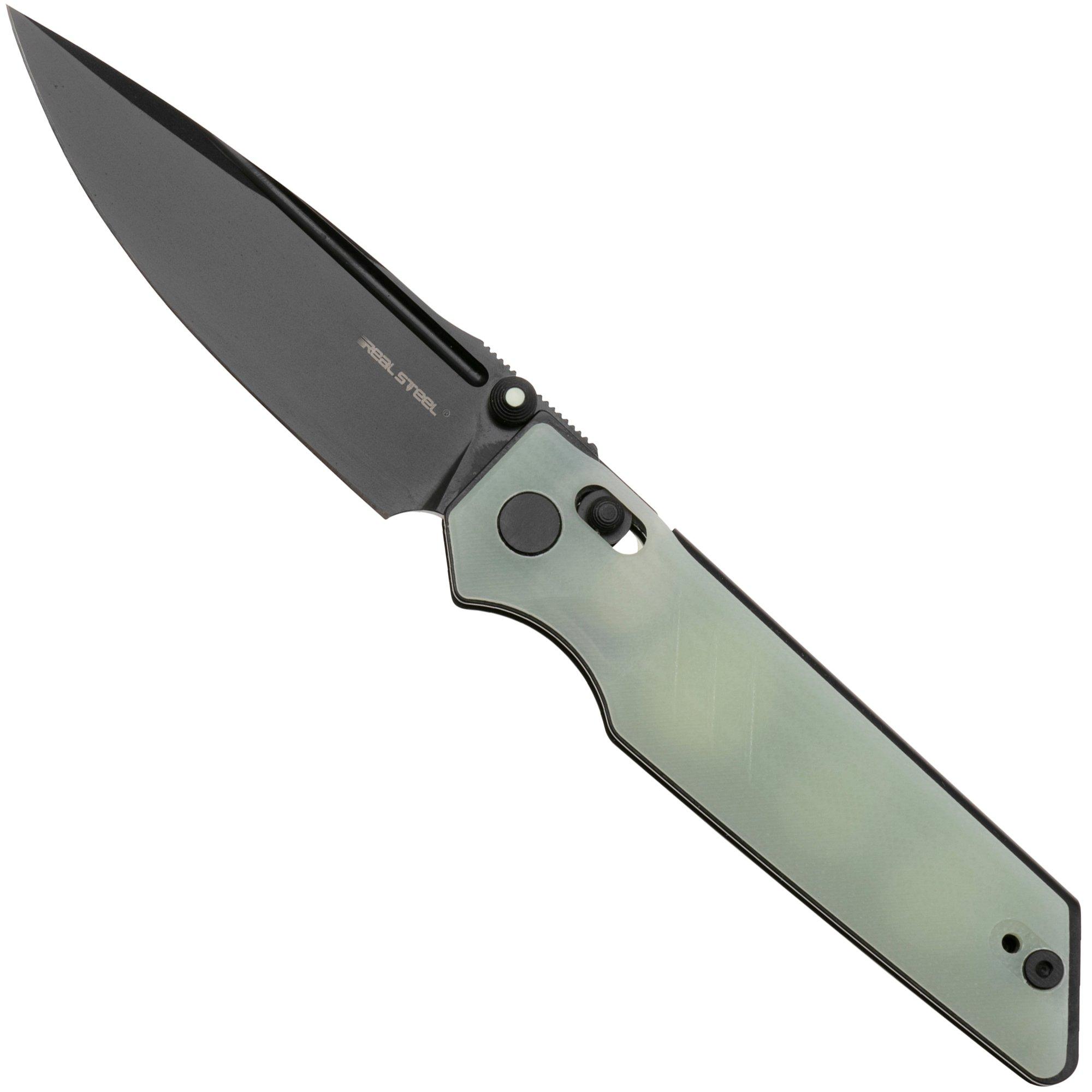 Real Steel Sacra Pro 7714NB PVD Böhler K110, Natural G10, Taschenmesser