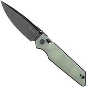 Nóż składany Real Steel Sacra Pro 7714NB PVD Böhler K110, Natural G10