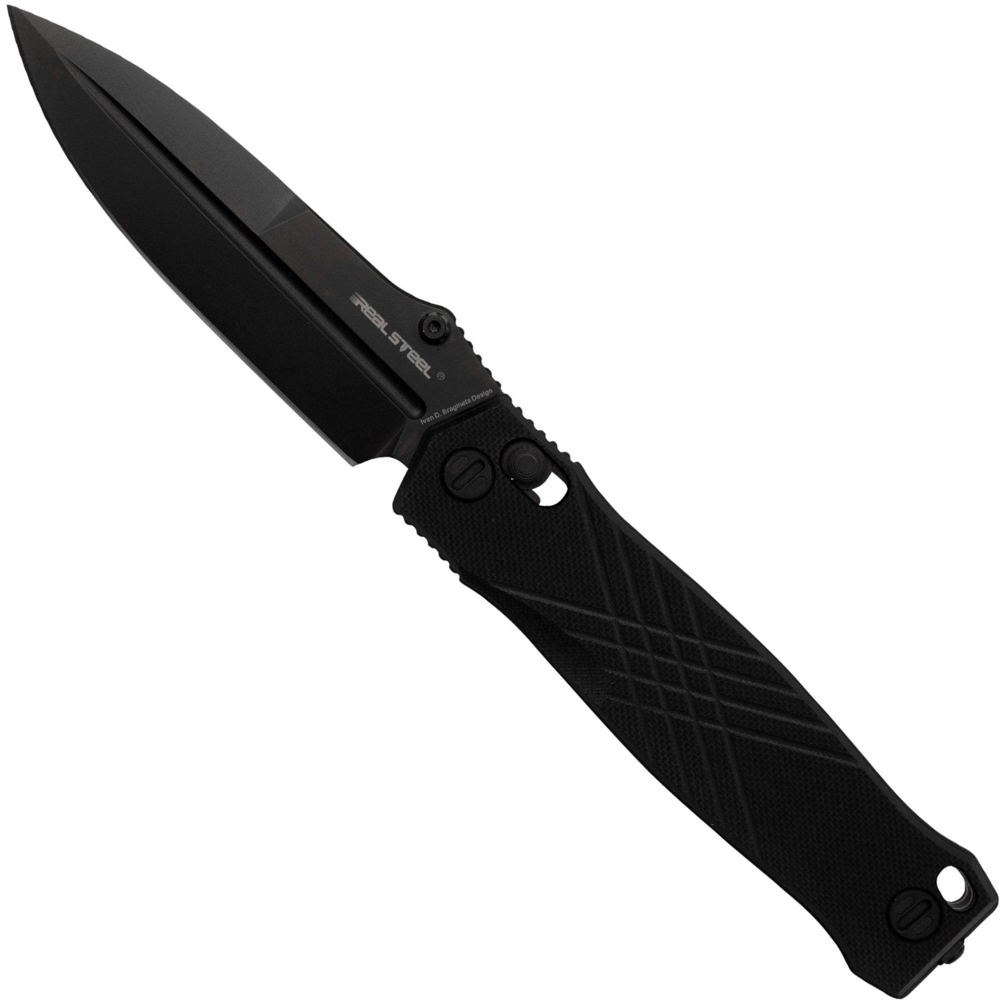 Real Steel Muninn 7752B Black G10, Black VG-10, Taschenmesser