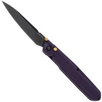 Image for Real Steel G5 Metamorph Button Lock 7832P Black 14C28N, Purple G10, pocket knife, Ostap Hel design