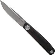 Real Steel G-Slip Ebony 7841E coltello da tasca slipjoint, design di Ostap Hel