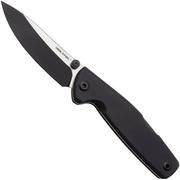 Real Steel Yak 7871BB, Satin/Black PVD 14C28N, Flat Grind, Black G10 pocket knife