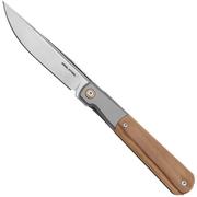 Real Steel Barlow RB-7 7893 CPM S35VN, Olive Wood Taschenmesser Ostap Hel Design