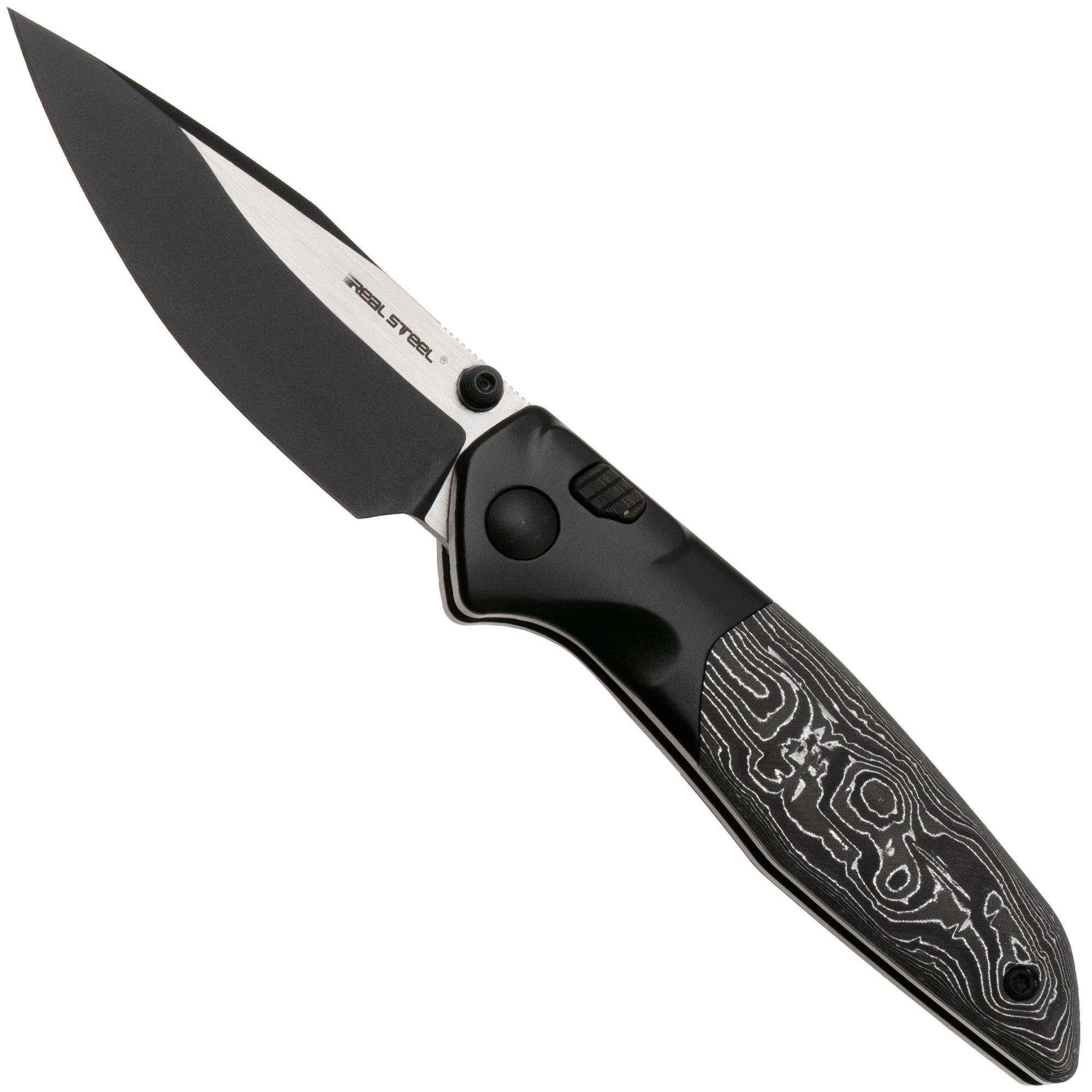 Real Steel Hoeft 7901AF Two-Tone S35VN, Titanium Aluminium Foil Carbon Fiber, zakmes, Austin Fox design