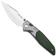 Image pour Real Steel Hoeft 7901GM Satin S35VN, Green Micarta couteau de poche, Austin Fox design