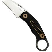 Real Steel Shade 7915 Black G10, Bronze coltello da tasca karambit, design di Poltergeist