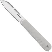 Real Steel Barlow RB5, 8021I Droppoint N690, Ivory G10, couteau de poche slipjoint