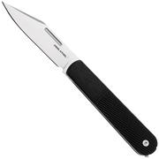 Real Steel Barlow RB5, 8022B Clippoint N690, Black G10, Slipjoint-Taschenmesser