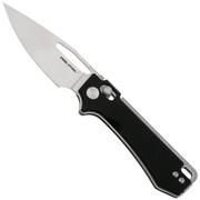 Real Steel Vis 8051BS Satin 12C27, Black G10, couteau de poche, Jakub Wieczorkiewicz design