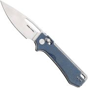 Real Steel Vis 8051DM Satin 12C27, Denim Micarta, pocket knife, Jakub Wieczorkiewicz design