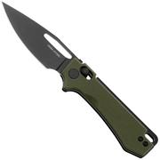 Real Steel Vis 8051GB PVD 12C27, Green G10, navaja, Jakub Wieczorkiewicz design