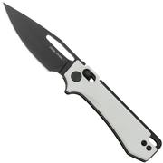 Real Steel Vis 8051WB Black 12C27, White G10 navaja, Jakub Wieczorkiewicz design