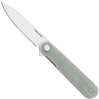 Image for Real Steel Iris Flipper 8061AN Satin 12C27, Natural G10, pocket knife