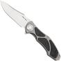 Image for Real Steel Exorcist 9411, Stonewashed CPM S35VN, Sandblasted Titanium, Shred Carbon Fiber Inlays pocket knife, Carson Huang design