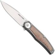 Real Steel Avangard 9782 Satin M390, Titanium Natural Micarta, zakmes, Ivan Braginets design