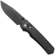 Afbeelding voor Remette RT-Aurora Crossbar Lock AURA-G2 Blackwashed 14C28N, Black G10, zakmes