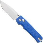 Afbeelding voor Remette RT-Aurora Crossbar Lock AURA-G3 Sandblasted 14C28N, Blue G10, zakmes