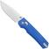 Afbeelding voor Remette RT-Aurora Crossbar Lock AURA-G3 Sandblasted 14C28N, Blue G10, zakmes