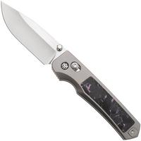 Afbeelding voor Remette RT-Aurora Crossbar Lock AURA-P Two-Tone M390, Titanium, Pink Black Carbon Fiber, zakmes