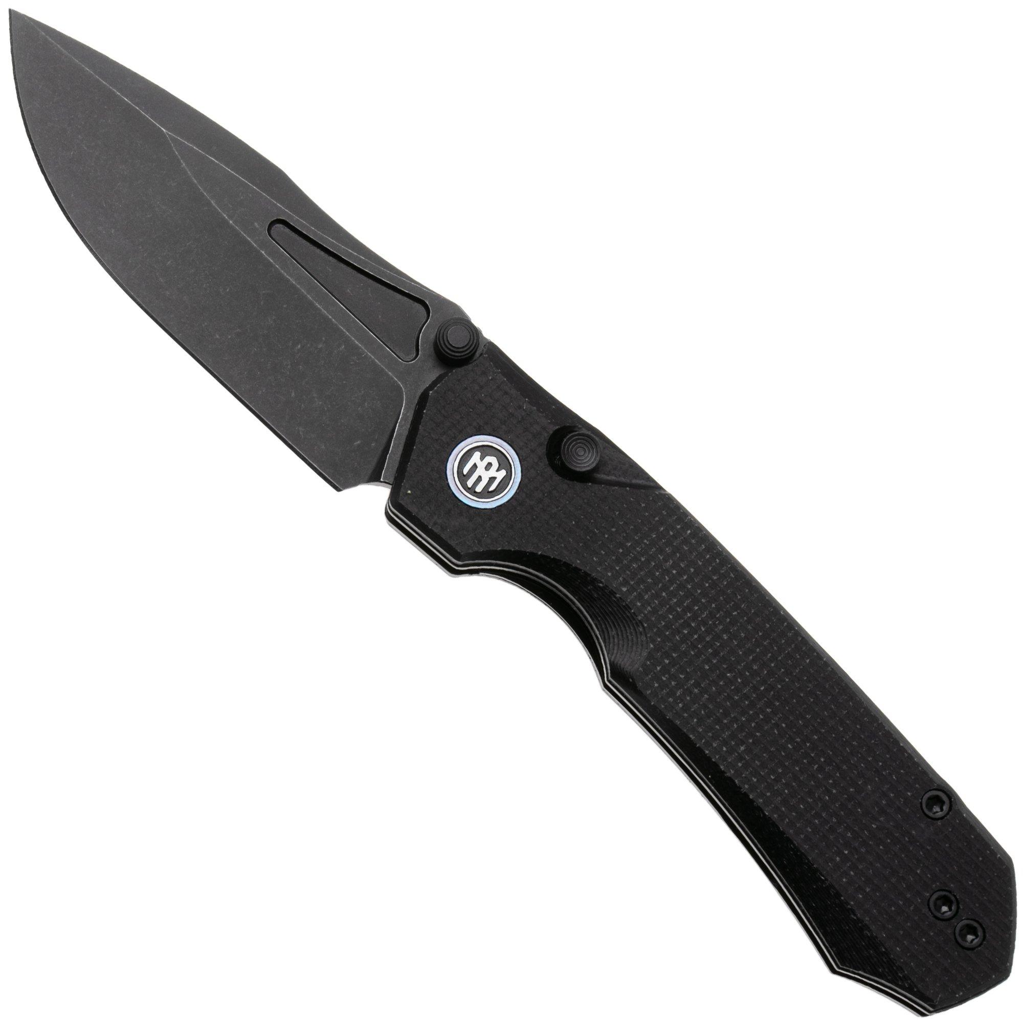 Remette Rhino MC25B 14C28N, Black Micarta, couteau de poche