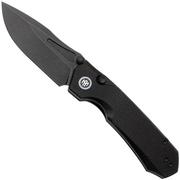 Afbeelding voor Remette Rhino Button Liner Lock MC25B Blackwashed 14C28N, Black Micarta, zakmes
