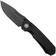 Afbeelding voor Remette Rhino Button Liner Lock MC25B Blackwashed 14C28N, Black Micarta, zakmes
