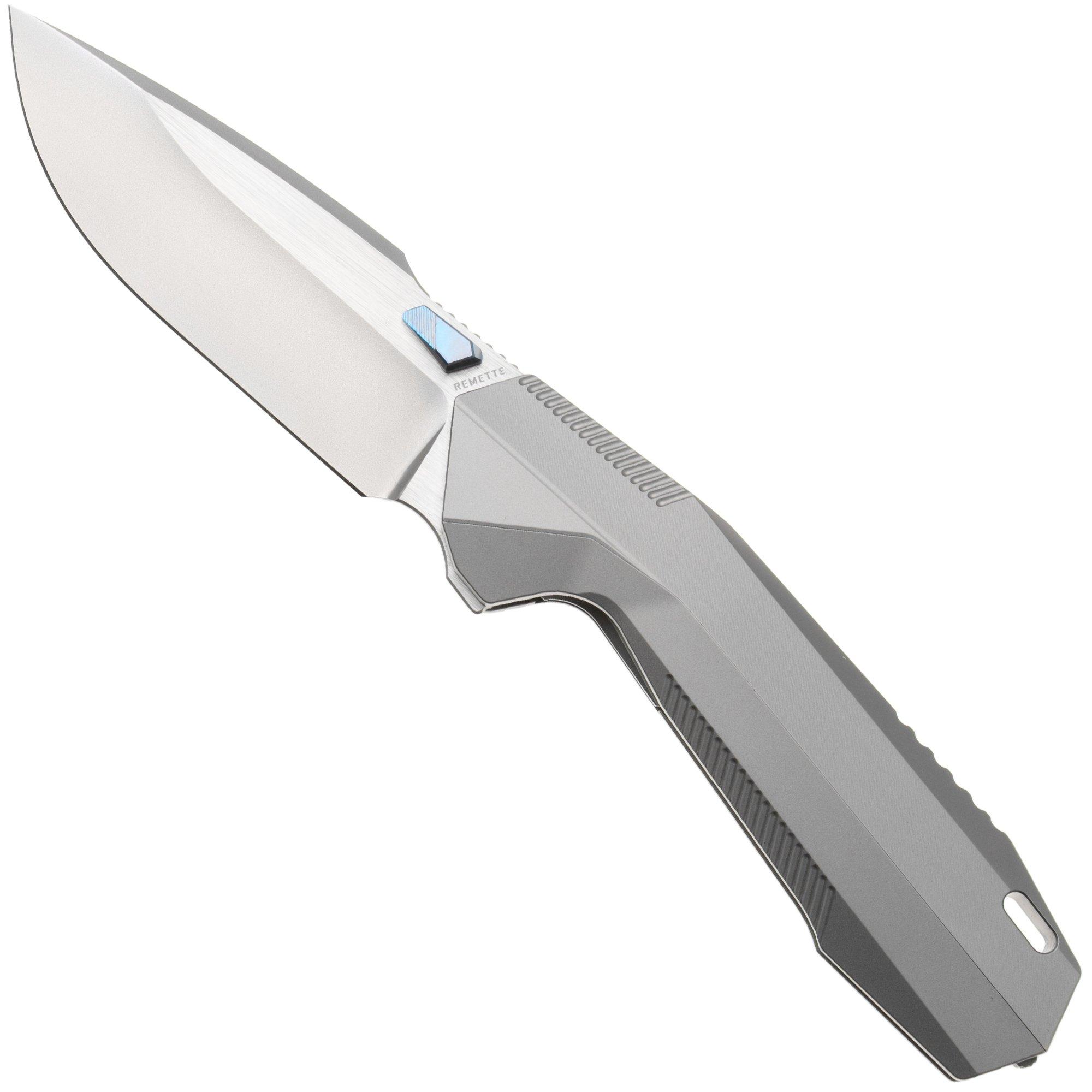 Remette RT-WK1-D M390 Pearlescent, Grey Titanium, couteau de poche